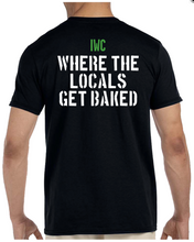 Load image into Gallery viewer, IWC Locals Get Baked Tee- Black
