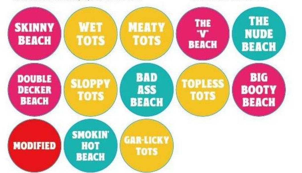 Beachin Burgers Stickers