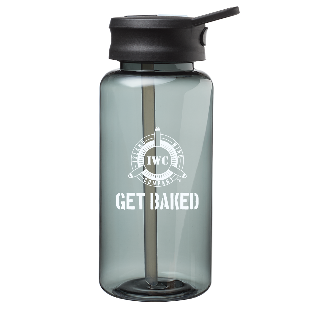 IWC 34oz Smoke Grey Water Bottle