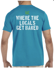 Load image into Gallery viewer, IWC Locals Get Baked Tee- Tropical Blue
